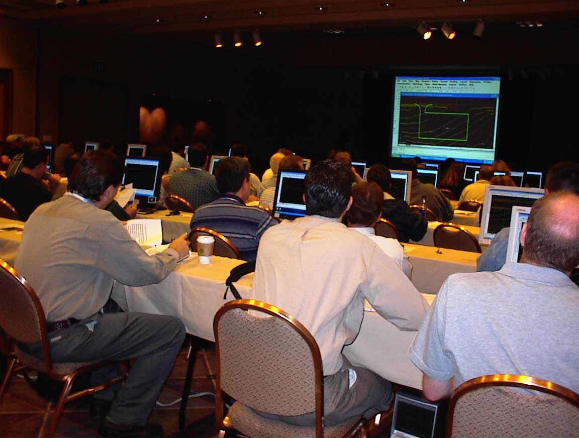 Harry Ward Training at Autodesk University, Las Vegas-2002